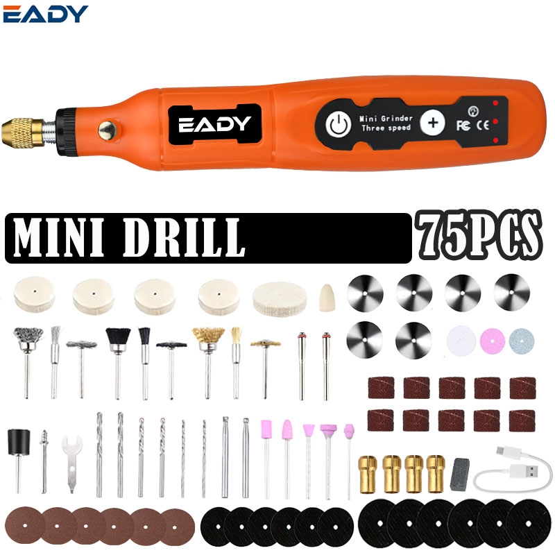 Workshop Tools For Carpentry - Bezprzewodowa mini wiertarka USB i długopis