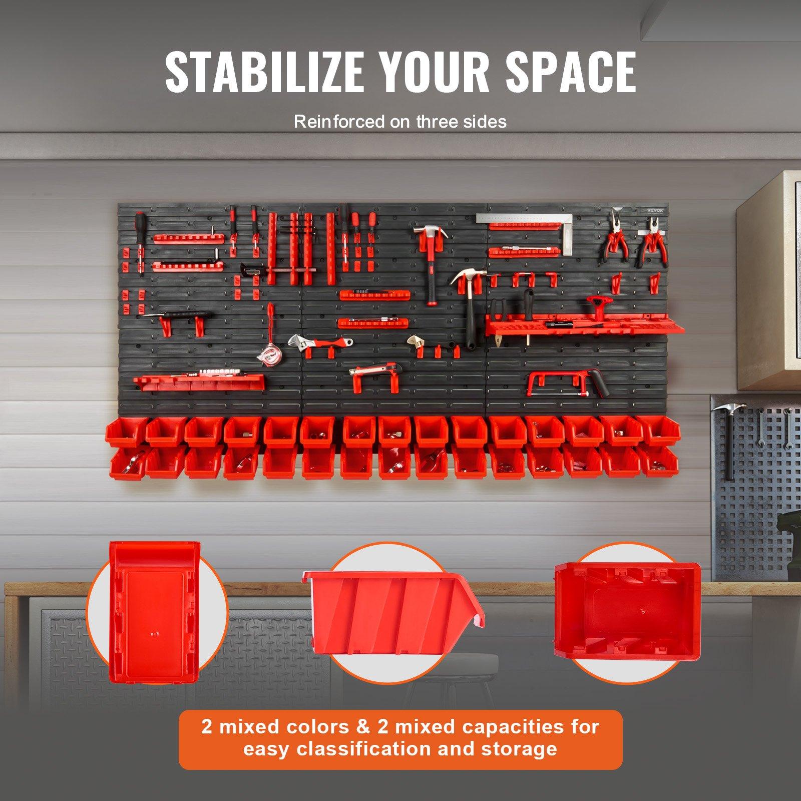 Półka ścienna z 30 przegródkam – Workshop Tools Holder recenzja i cena